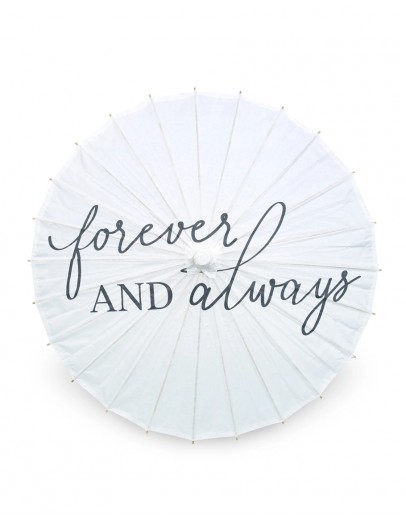 Сватбен Чадър от Хартия и Бамбук-Forever and Always